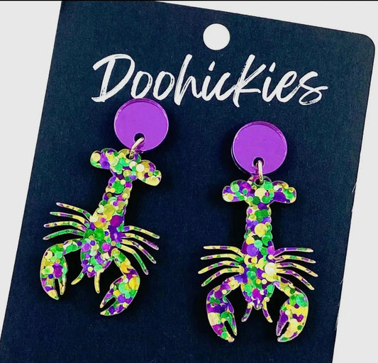Mardi Gras Crawfish Dangles