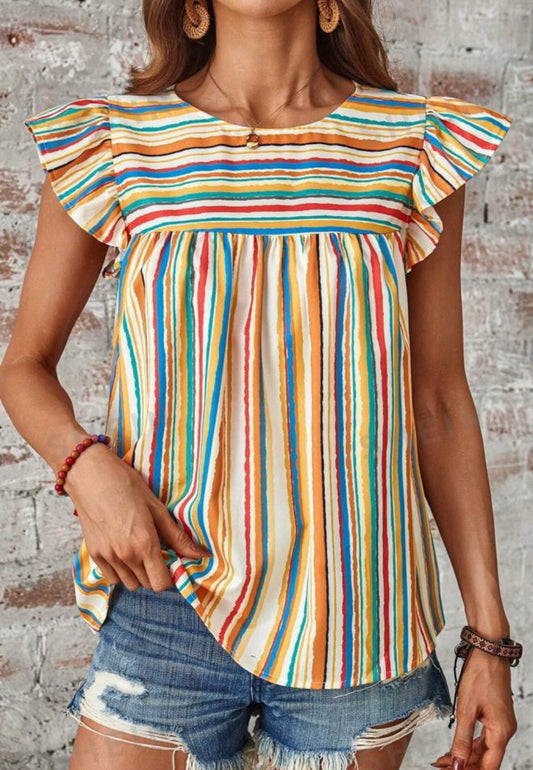 Multicolor Striped Top