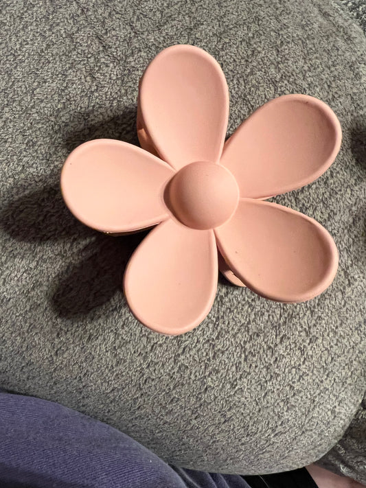 Pink Flower Clip