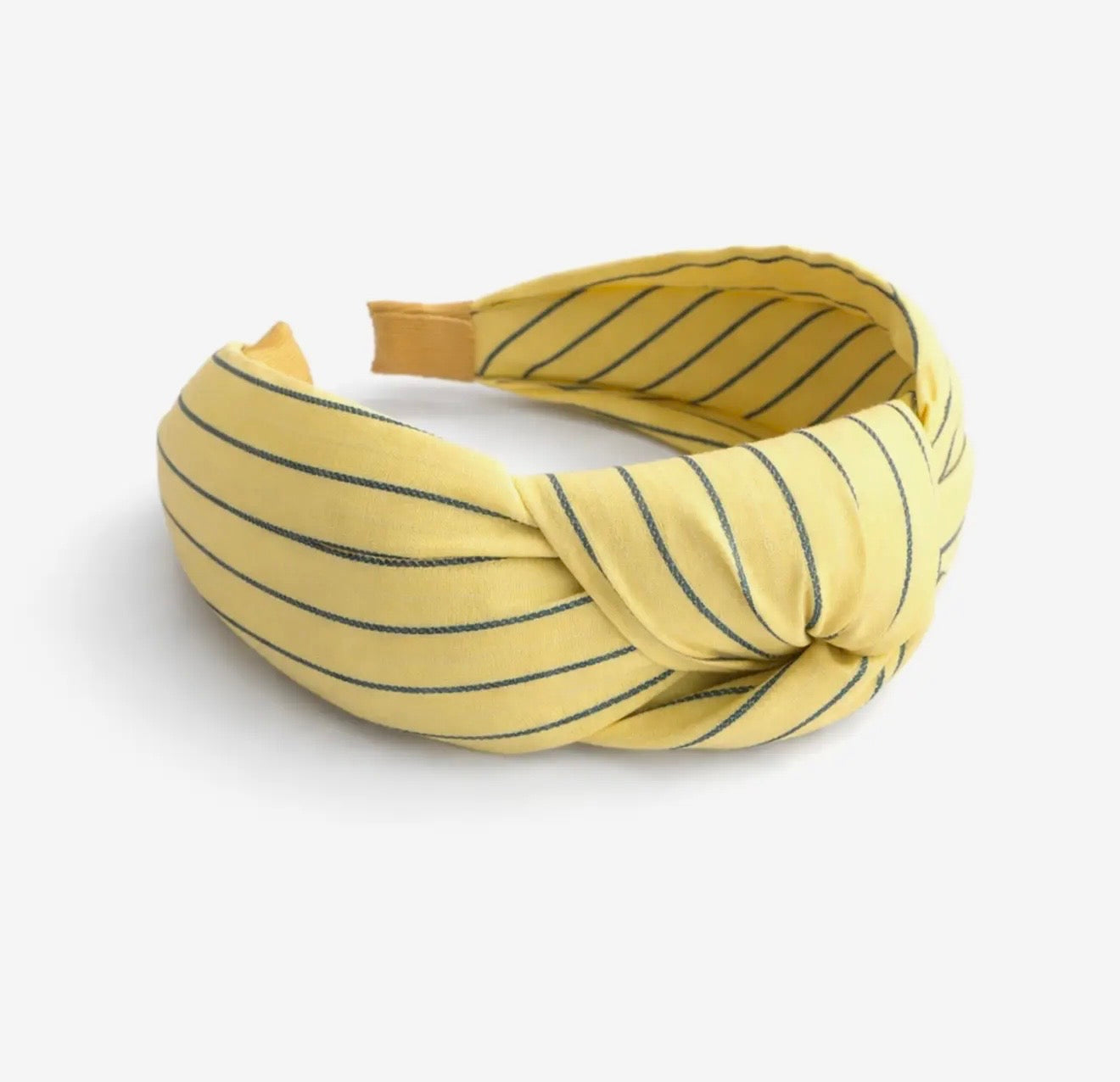 Yellow/Navy Stripe Headband