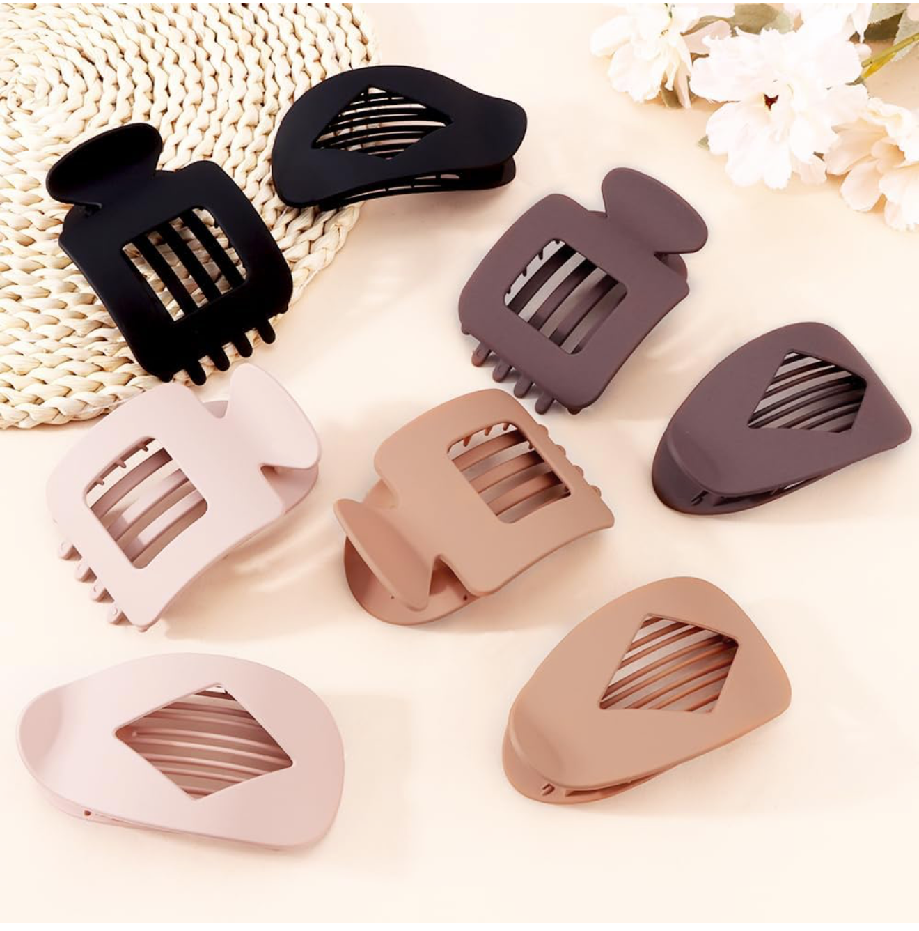 Matte Flat Hair Clips