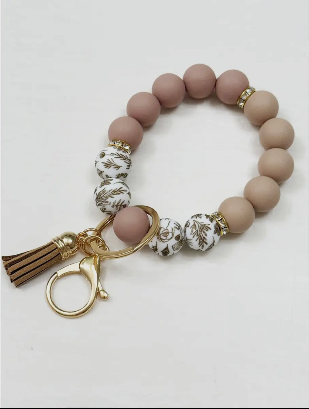 Beaded Keychain Wristlet