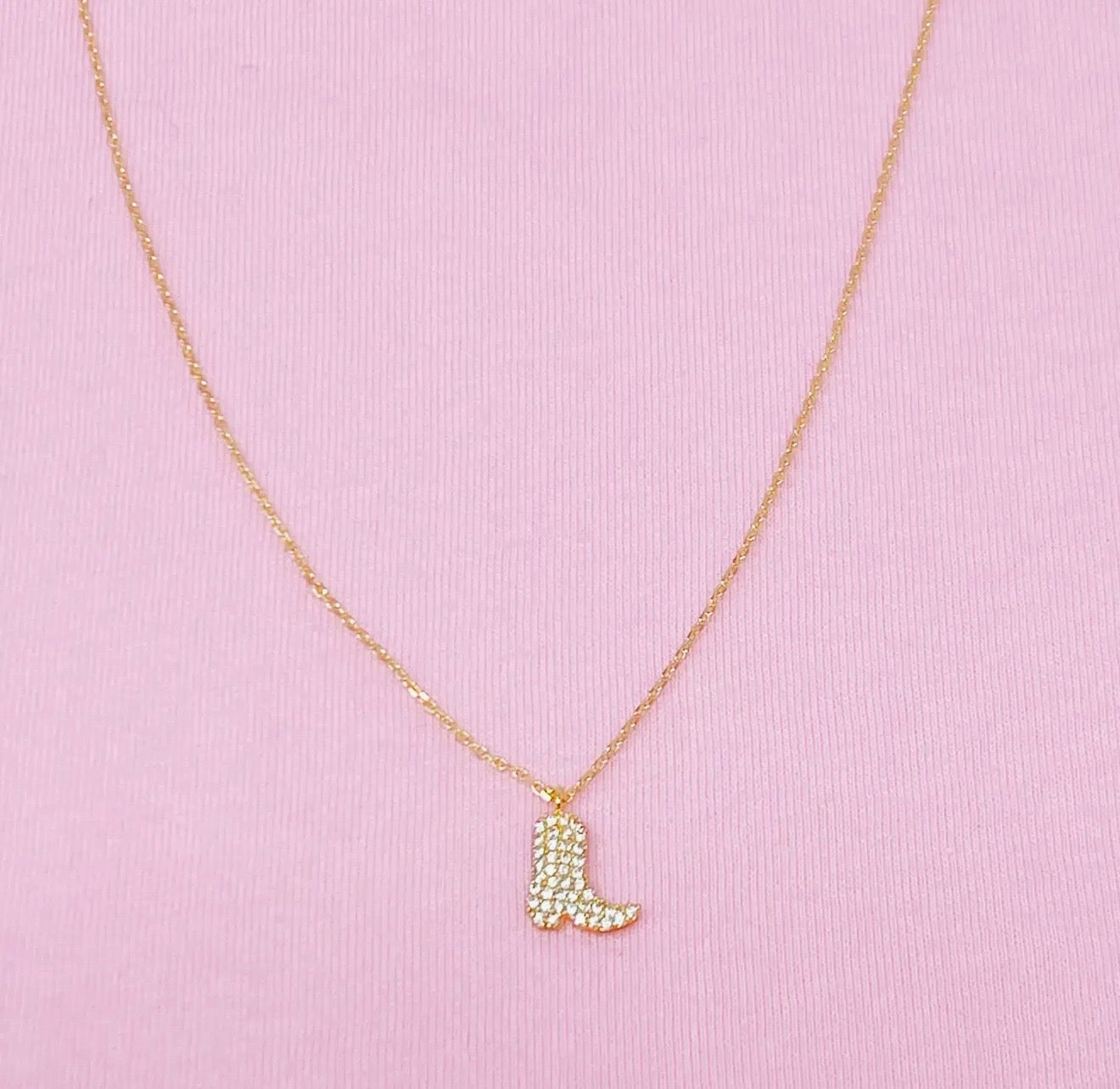 Cowgirl Boot Necklace