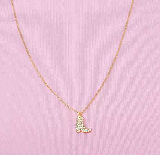 Cowgirl Boot Necklace