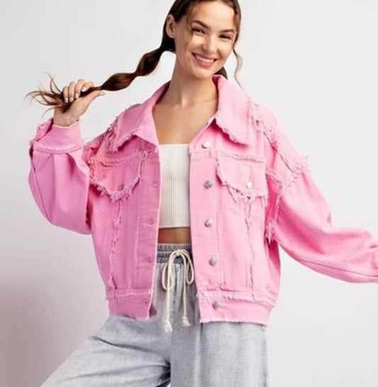 Mineral Washed Distressed Jacket