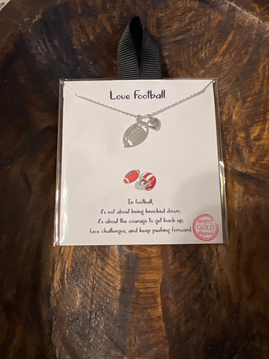 Love Football Necklace