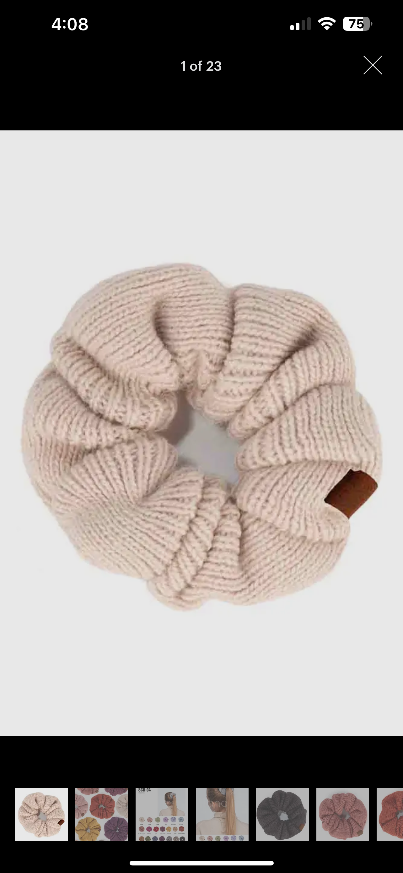 C.C. Soft Knit Scrunchies