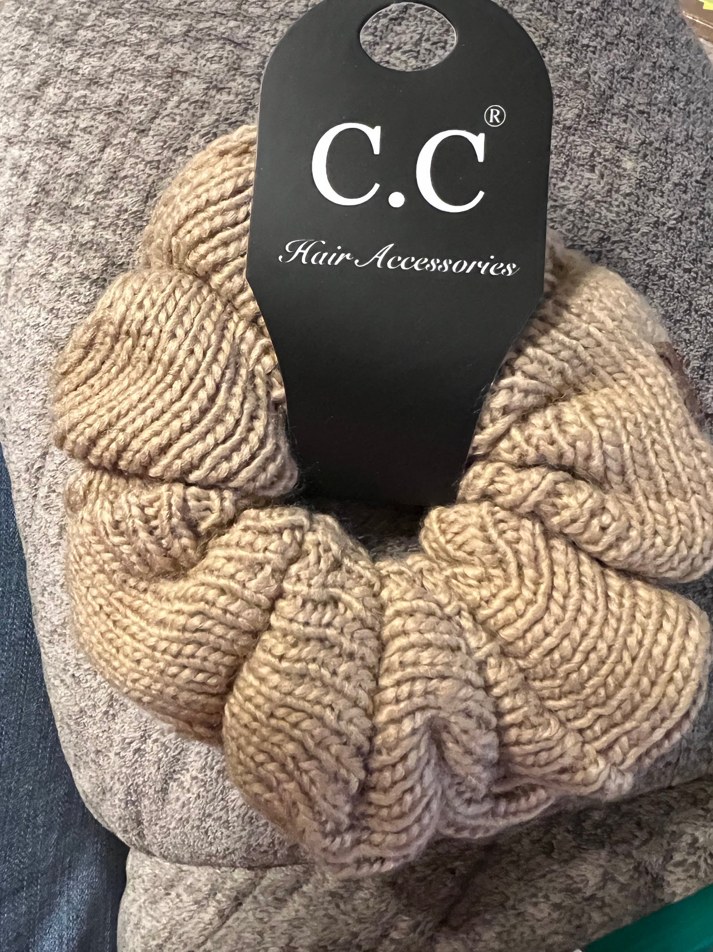 C.C. Soft Knit Scrunchies