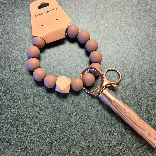 Taupe Keychain